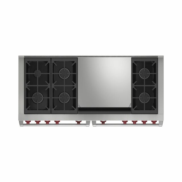 Wolf ICBDF60650DG/S/P 1521mm Dual Fuel Range Cooker, 6 Gas Burners, Double Griddle