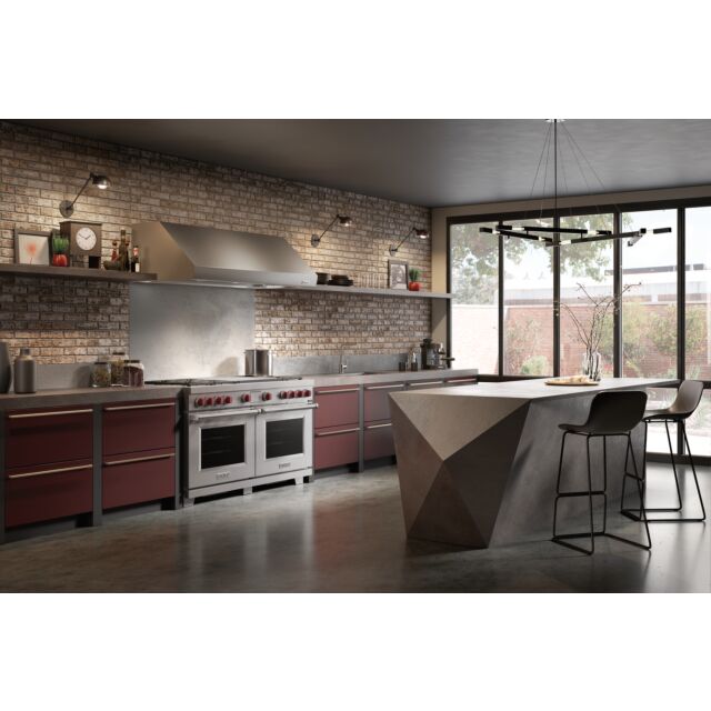 Wolf ICBDF60650DG/S/P 1521mm Dual Fuel Range Cooker, 6 Gas Burners, Double Griddle
