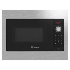 Bosch BFL523MS3B Series 2 Built-In Microwave Oven, 20L, Left Hinged, 50cm