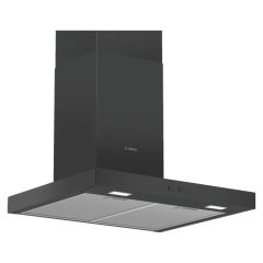 Bosch DWB66BC60B Series 2 60cm Wide Wall Mounted Extractor Box Design, Black