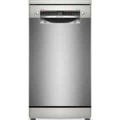 Bosch SPS4HMI49G Dishwasher Slimline ( Silver Inox ) Series 4, 6 Programmes, Vario Flex Baskets, Var