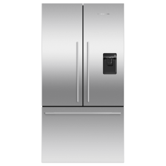 Fisher + Paykel RF540ADUX6 Fridge Freezer French Door 900mm, Frost Free Designer Handle, Stainless S