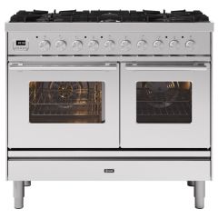 ILVE PD106WE3/ 100Cm Dual Fuel Roma Range Cooker, 6 Gas Burners