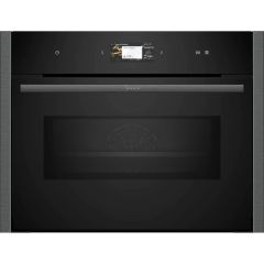 Neff C24MS31G0B N90 Built-In Compact Oven With Microwave Function, Soft open/close door.